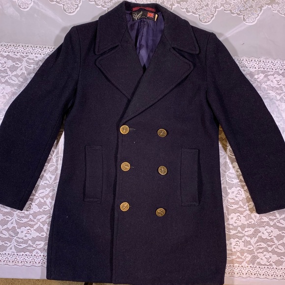 gloverall Other - ⚡️GLOVERALL England Vintage Wool Peacoat